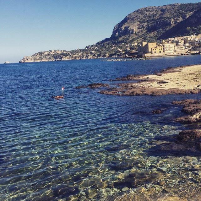Aspra Al Delfino Blu Apartment Bagheria Bagian luar foto